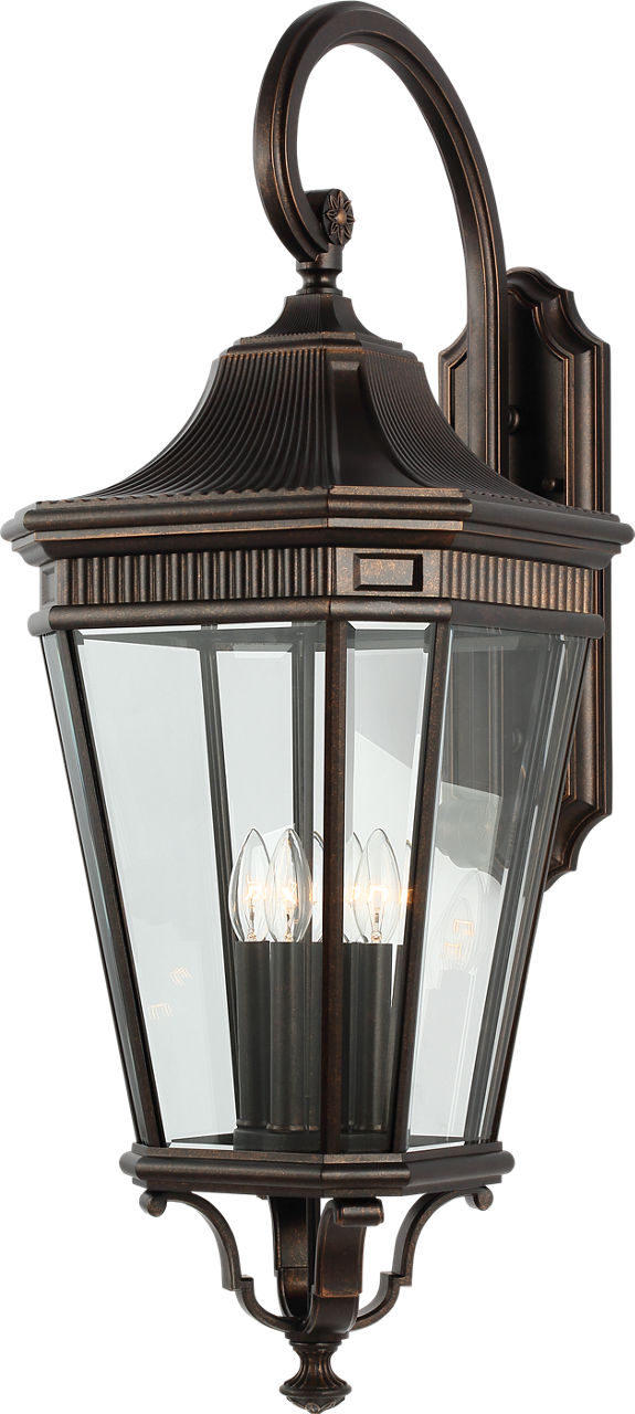 Generation Lighting OL5405GBZ Cotswold Lane 4 light Grecian Bronze outdoor wall lantern