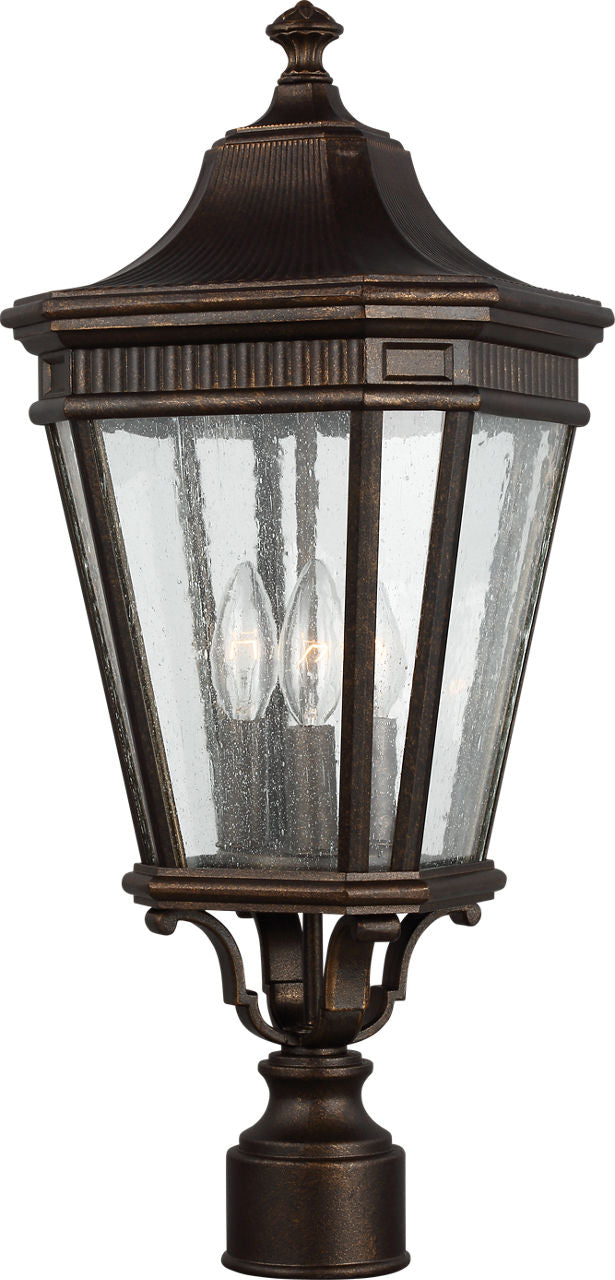 Generation Lighting OL5427GBZ Cotswold Lane 3 Light Grecian Bronze Post Lantern