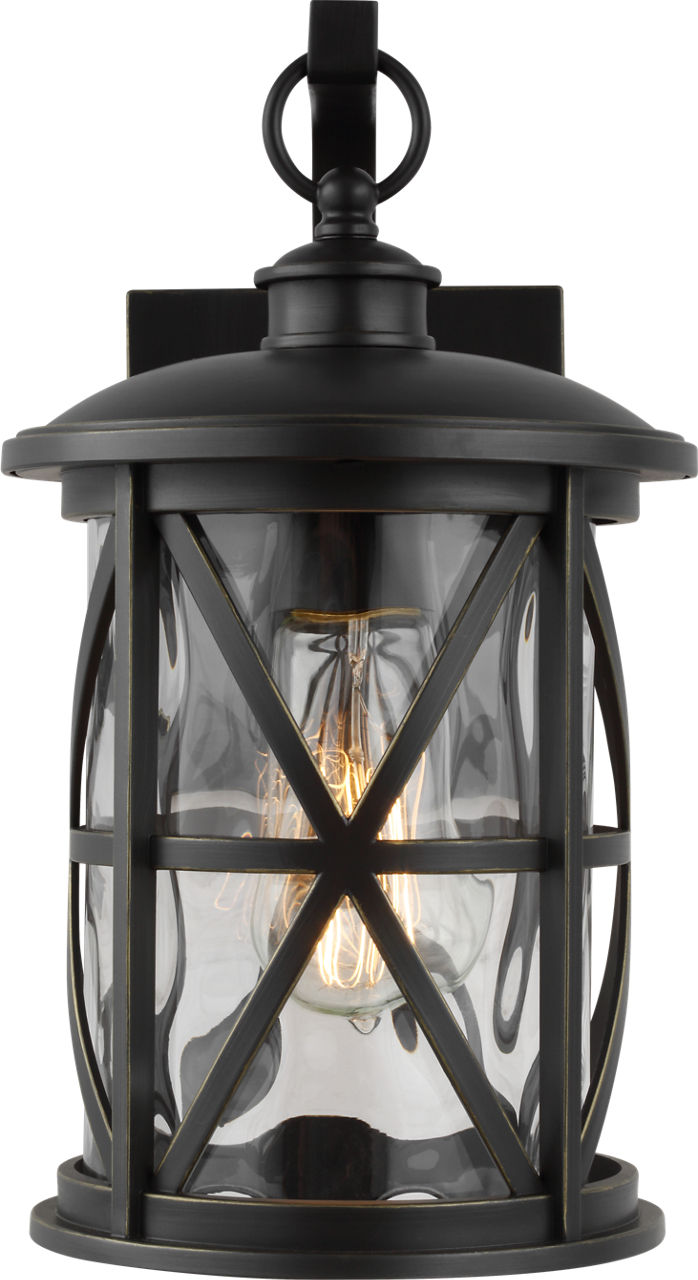 Generation Lighting Millbrooke 1 light antique bronze outdoor wall lantern