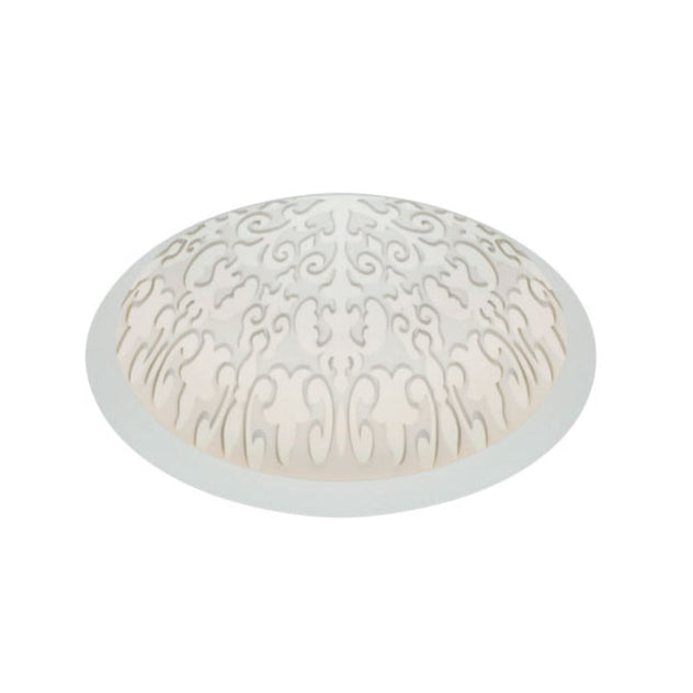 Visual Comfort Architectural EDIM8RRLWD4IW Reflections 8" LED Remodel Indirect Downlight, Flangeless - White Trim - 1255 Lumens, 15W - Warm Dim (3000K-2000K)- IC Airtight - Fleur Dome