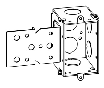 Orbit GB-1-B 2-1/2” Deep, Gangable 1-gang Switch Box With B Bracket