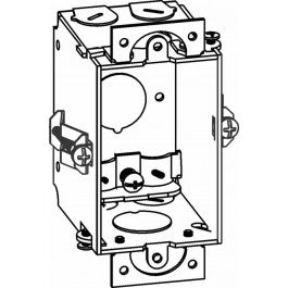Orbit GB-1-NM-OW 2-1/2” Deep, Gangable 1-gang Switch Box With Nm Cable Clamps & Locking Grips For Old Work