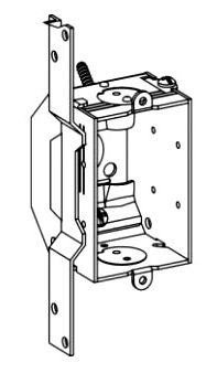 Orbit GBV-FB 2-1/4" Deep 1-G Gangable Beveled Corners Switch Box + FB Bracket