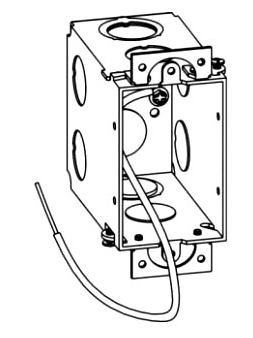 Orbit GDB-1 3-1/2” Deep, Gangable 1-Gang Switch Box With Ears Only