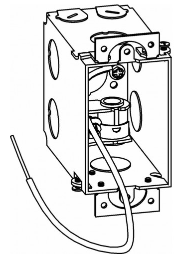 Orbit GDB-1-MC 3-1/2” Deep, Gangable 1-Gang Switch Box With MC Clamps