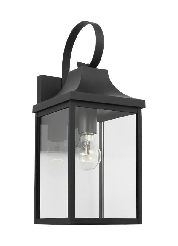 Generation Lighting Saybrook 1 light textured black outdoor wall lantern