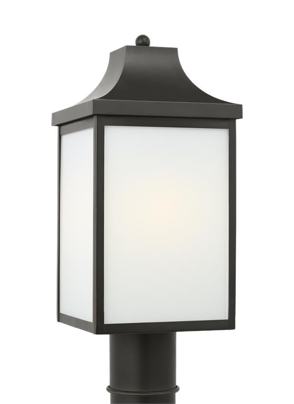 Generation Lighting Saybrook 1 light 16.5 inch antique bronze post lantern