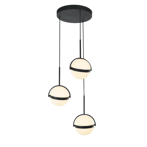 Alora Lighting MP301003MB-UNV Globo 3 Head Multi Ceiling light - CCT 3000K - Finish: Matte Black