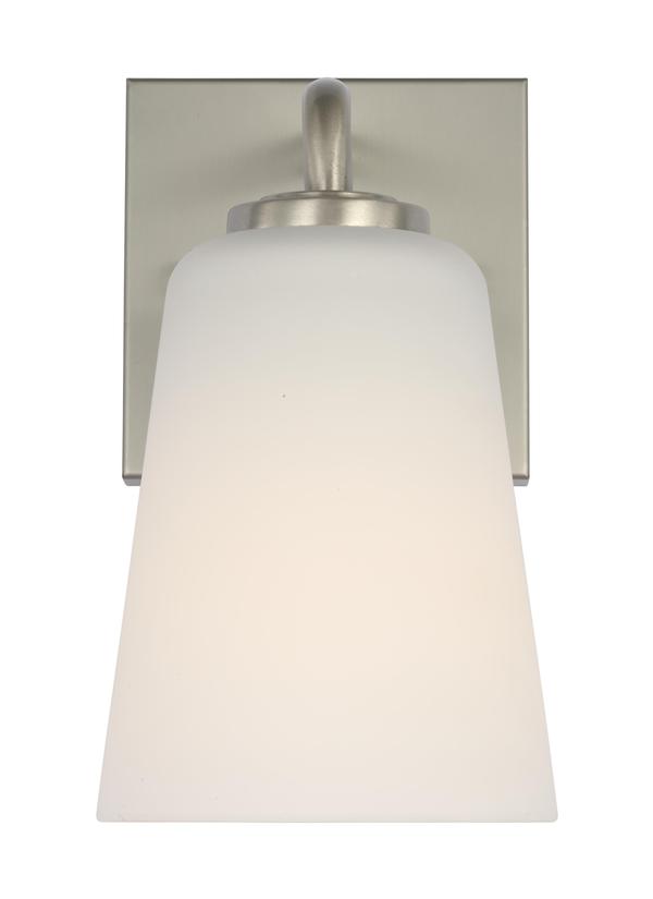 Generation Lighting GLV1051BSE Miles 1 Light Brushed Nickel Bath Vanity Wall Light