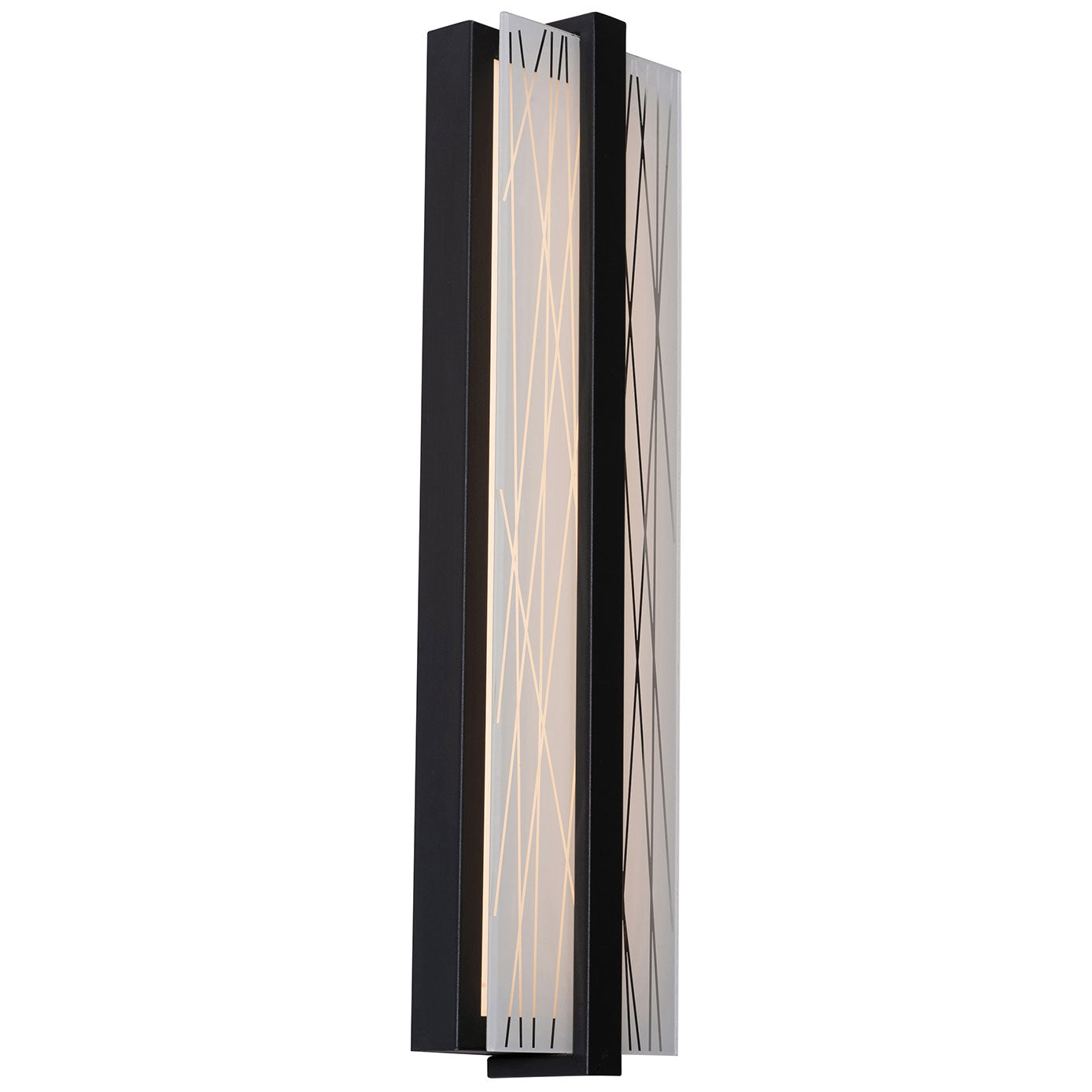 AFX Lighting GLYS0520LAJUDBK Gallery 20 Inch LED Outdoor Wall Sconce, 120-277V, Watt 20W, Selectable 5CCT, Black Finish