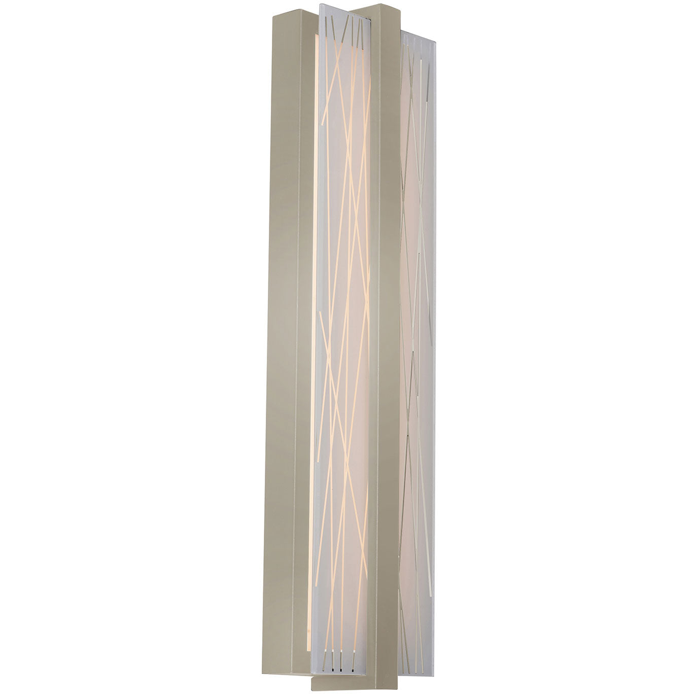 AFX Lighting GLYS0520LAJUDSN Gallery 20 Inch LED Outdoor Wall Sconce, 120-277V, Watt 20W, Selectable 5CCT, Satin Nickel Finish
