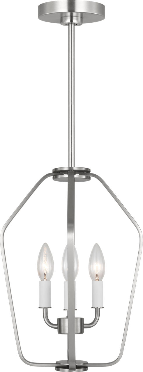 Generation Lighting GLC1283BS Kennan 3 Light Brushed Nickel Chandelier Ceiling Light