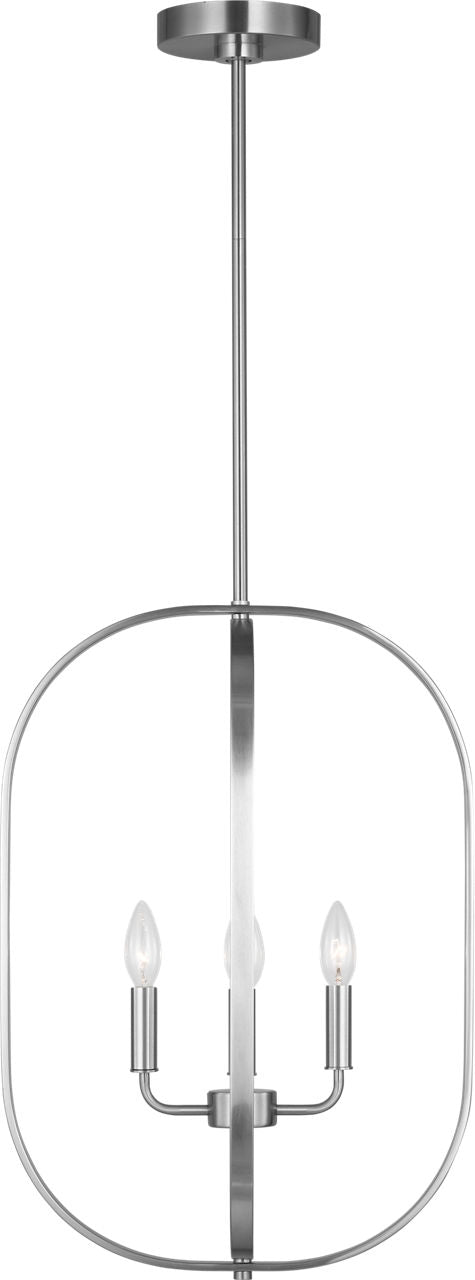 Generation Lighting GLC1304BSE Loretto 4 Light Brushed Nickel Pendant Ceiling Light