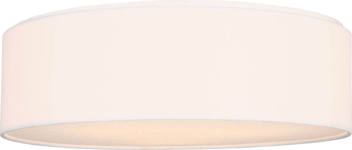 Generation Lighting Larson 3 light matte white flush mount ceiling light