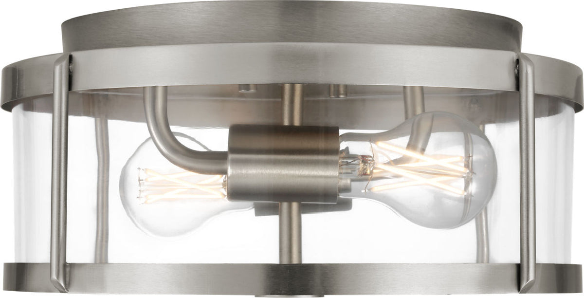 Generation Lighting GLF1732BN Lumra brushed nickel flush mount ceiling light