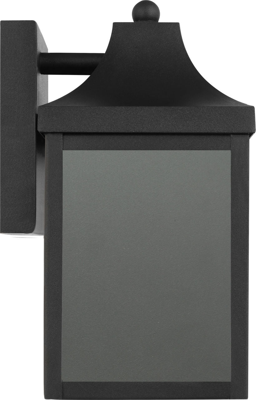 Generation Lighting GLO1001TXB Saybrook textured black wall lantern