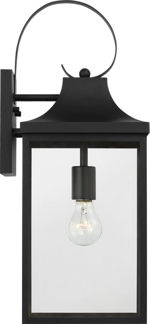 Generation Lighting GLO1031TXB Saybrook 1 Light 22 inch Textured Black Outdoor Wall Lantern