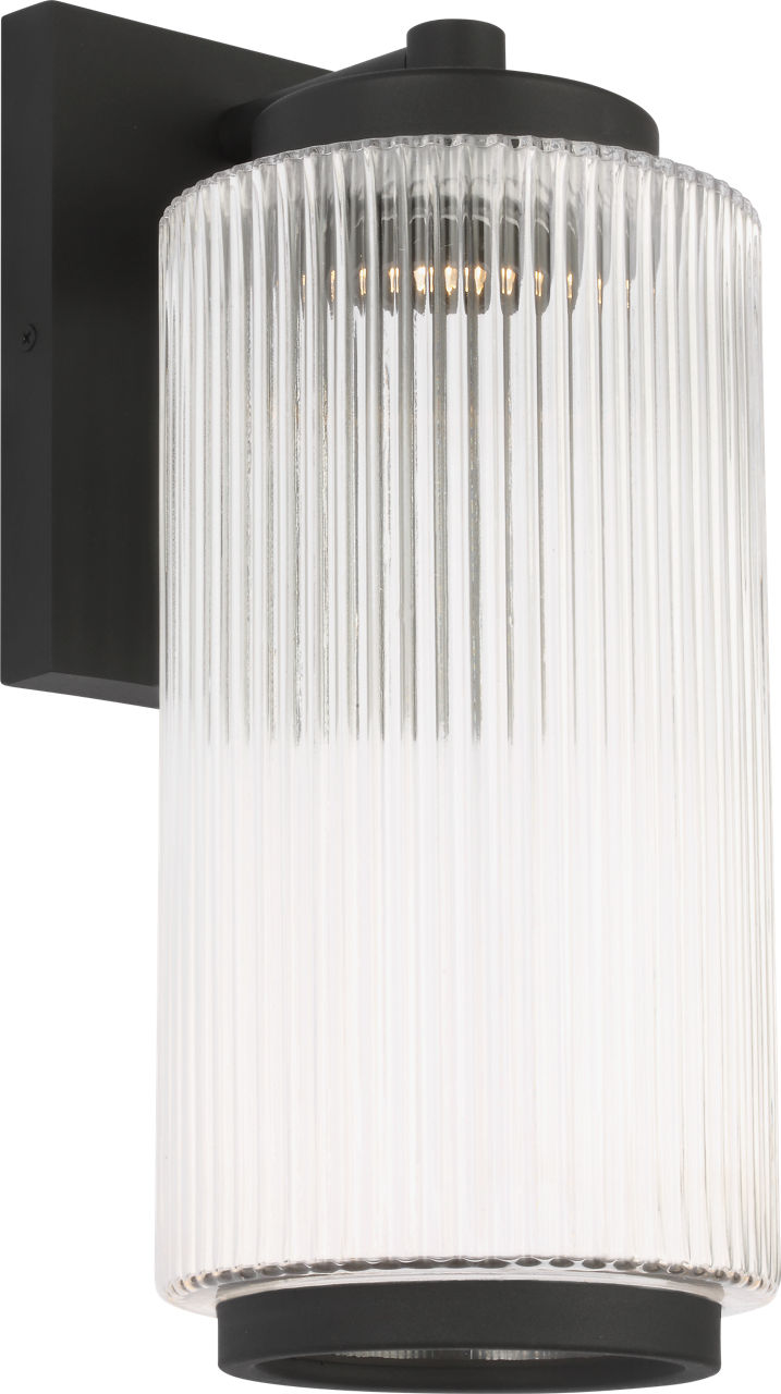Generation Lighting GLO1071DL-TXB Ronde textured black outdoor wall lantern