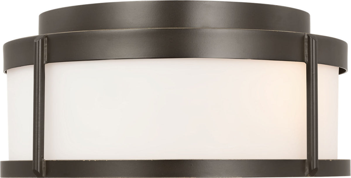 Generation Lighting GLO1132OE-ANBZ Luning antique bronze flush mount ceiling light