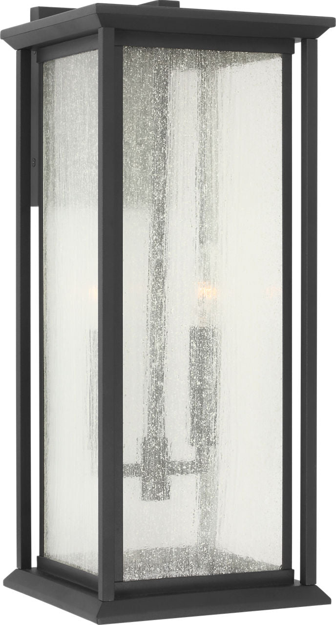 Generation Lighting GLO1222TXBE Audley textured black outdoor wall lantern