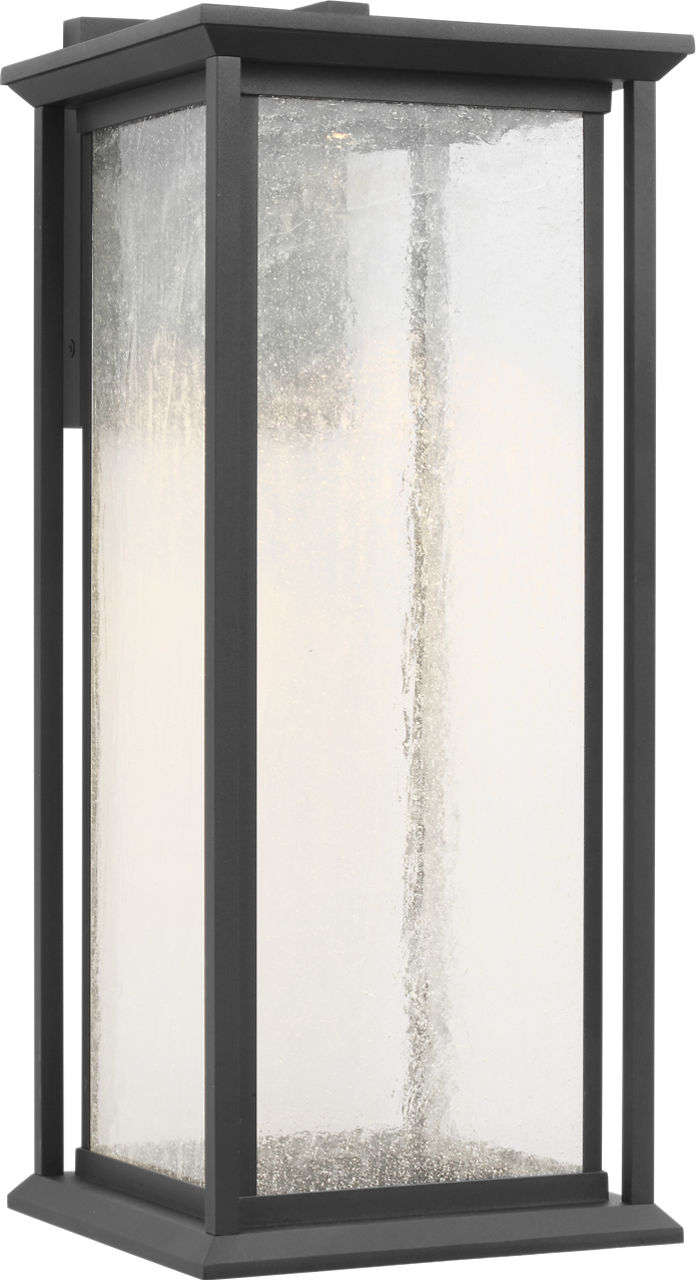 Generation Lighting Audley 20 inch textured black wall lantern