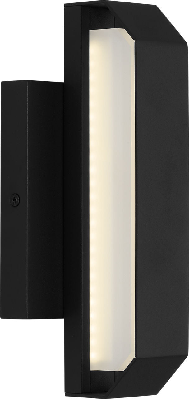 Generation Lighting Lakemont 10 LED outdoor wall light in textured black