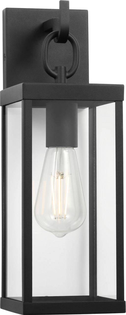 Generation Lighting GLO1761TXBE Rox 1 Light 15 inch Textured Black Outdoor Wall Lantern