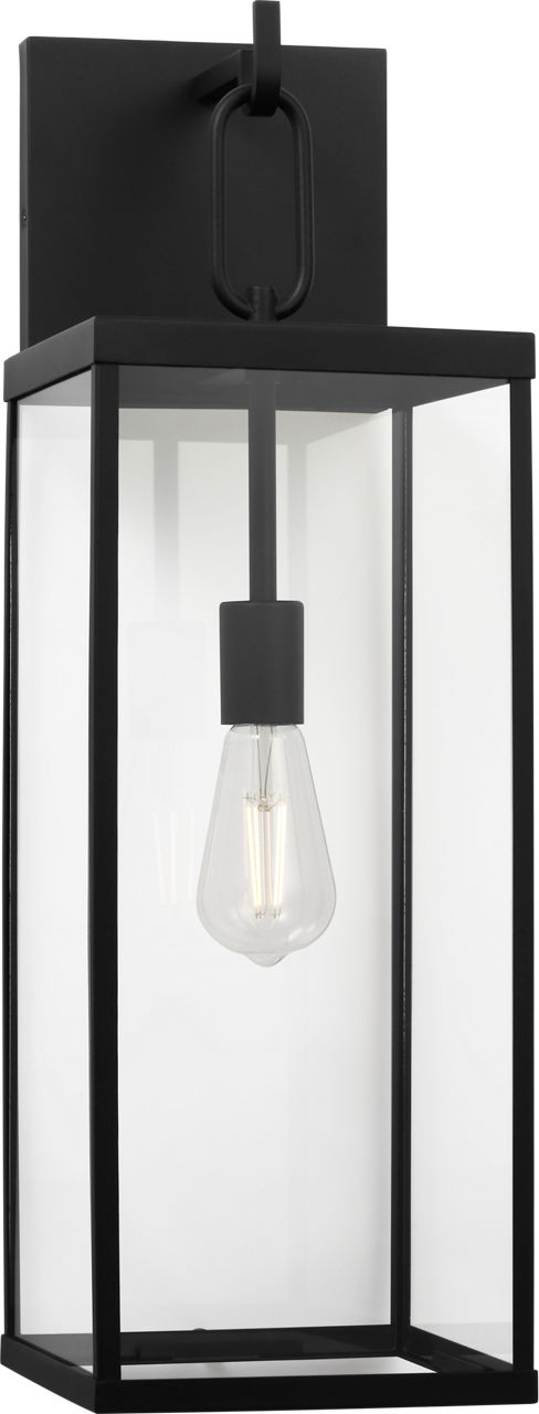 Generation Lighting GLO1781TXB Rox 1 Light Textured Black Lantern Wall Light