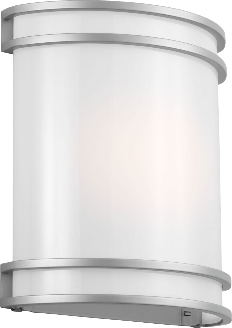 Generation Lighting GLO2161PBS Ravel LED outdoor wall light in painted brushed steel