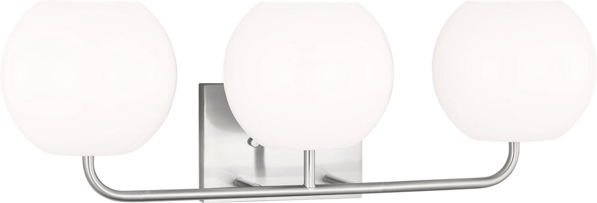 Generation Lighting GLV1013BS Rory 3 Light 25 inch Brushed Nickel Bath Vanity Wall Light