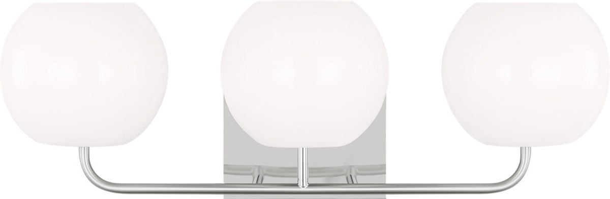 Generation Lighting GLV1013CH Rory 3 light chrome bath vanity wall light