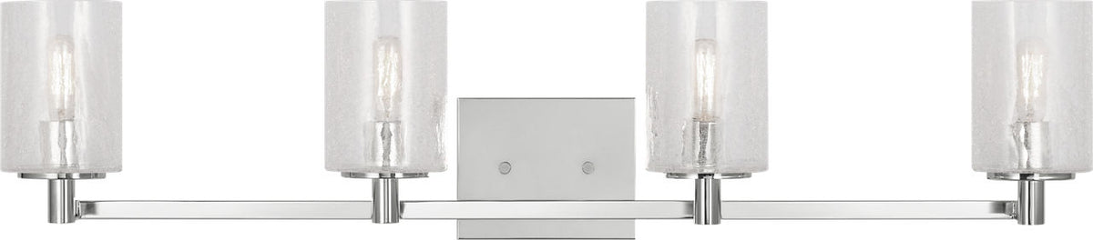 Generation Lighting Parker 4 light chrome bath vanity wall light
