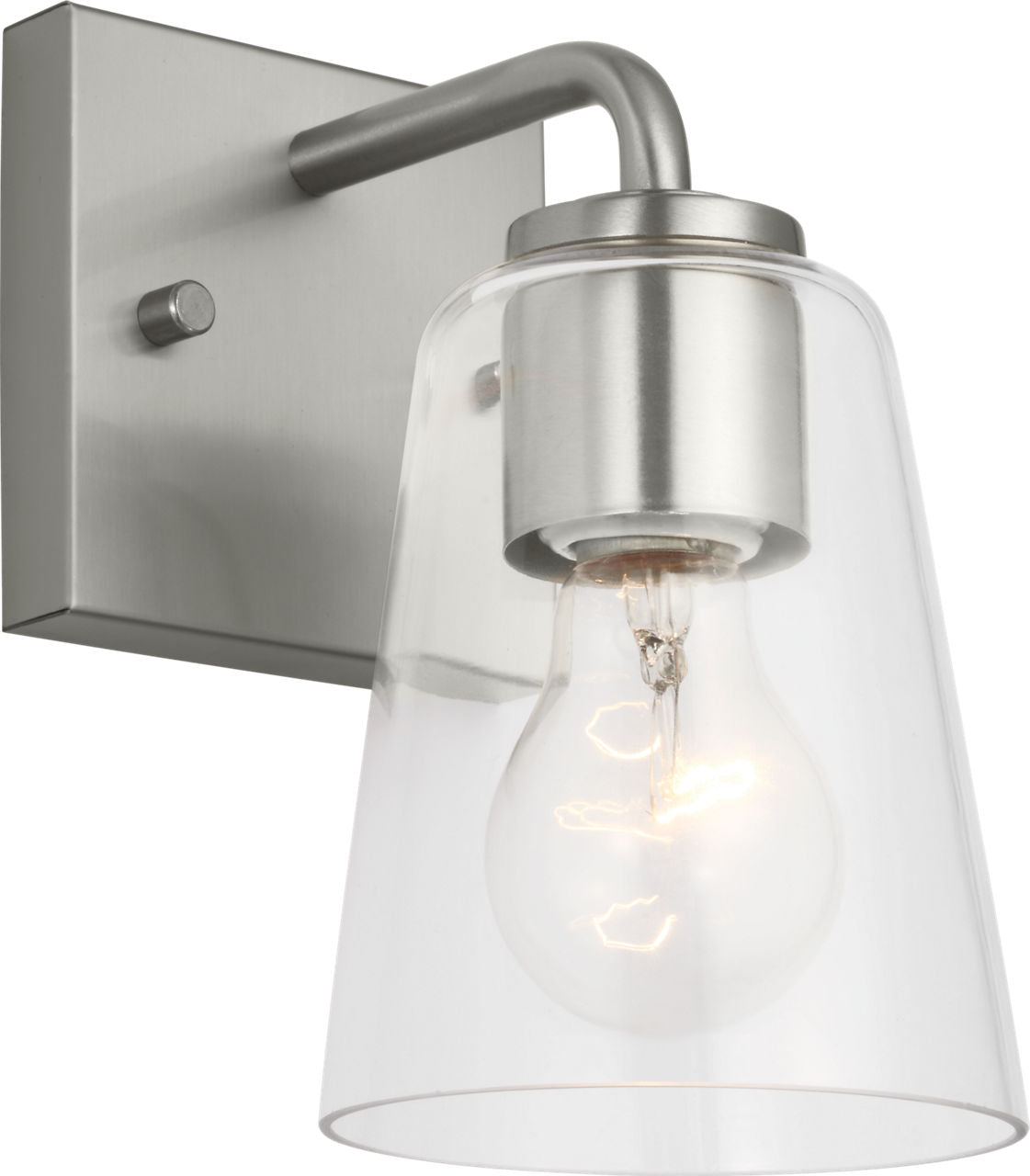 Generation Lighting GLV1061BSE Miles 1 Light Brushed Nickel Bath Vanity Wall Light