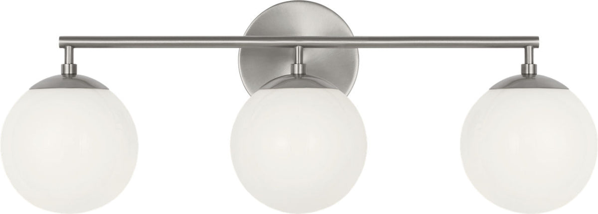 Generation Lighting GLV1853BNE Nube 3 light brushed nickel bath vanity wall light