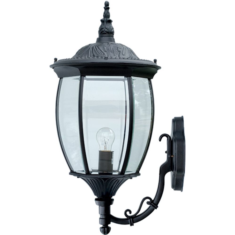 Dabmar Lighting GM105-B Powder Coated Cast Aluminum Wall Light Fixture, Black Finish