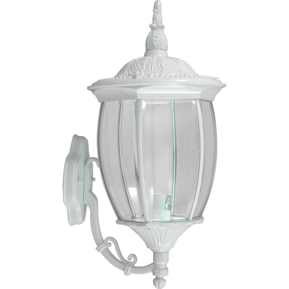 Dabmar Lighting GM105-L9-27K-W LED Cast Aluminum Post Wall Fixture, 120V, GU24, Color Temperature 2700K, White Finish