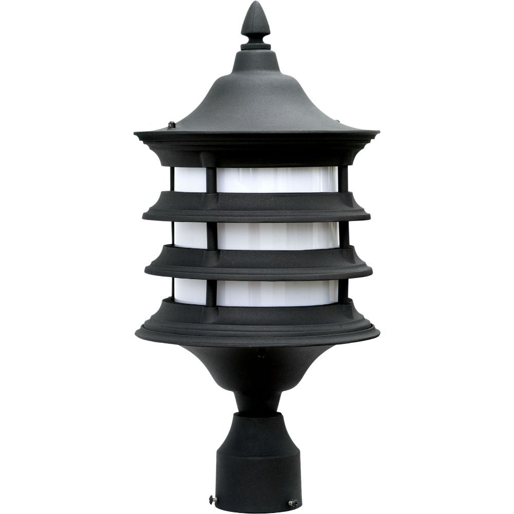 Dabmar Lighting GM182-L9-27K-B LED Cast Aluminum GU24 Post Top Fixture, 120V, Color Temperature 2700K, Black Finish