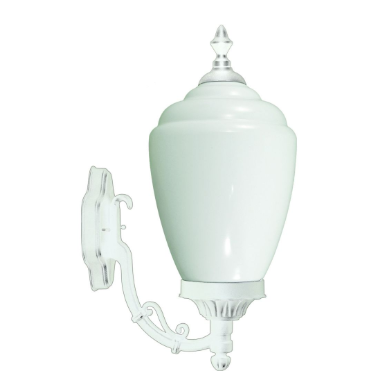 Dabmar Lighting GM290-L6-60K-W Cast Aluminum Wall Fixture, E26, Color Temperature 6000K, White Finish