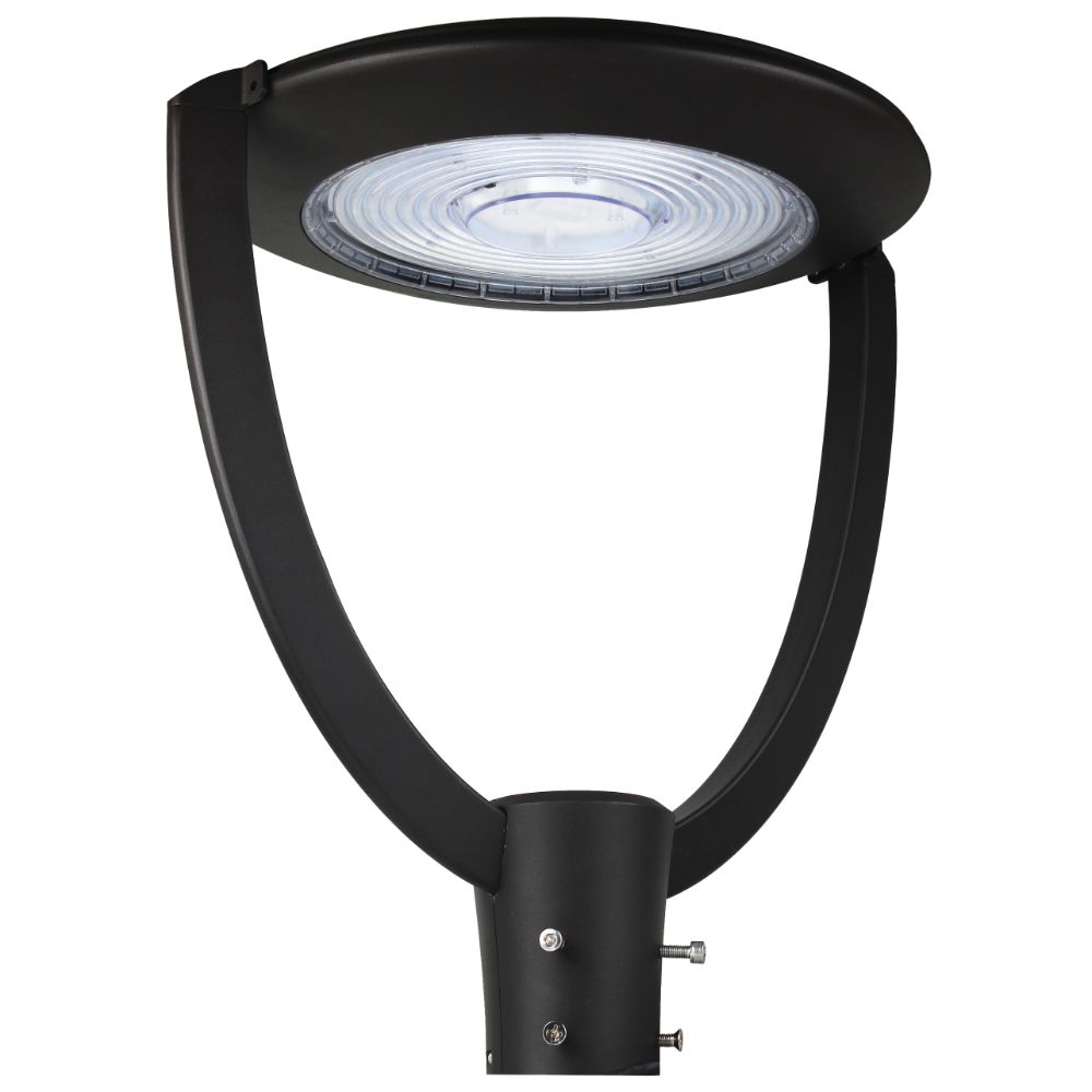 Dabmar Lighting GM572-LB75-50K-B LED Cast Aluminum Post Top Fixture, 100V-277V, LB, Color Temperature 5000K, Black Finish
