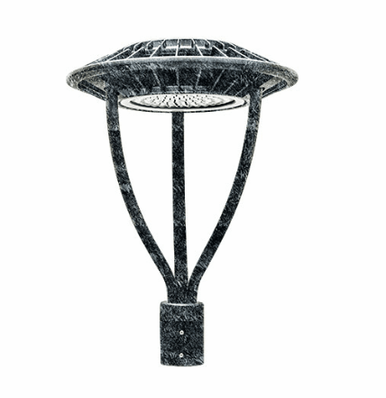 Dabmar Lighting GM575-LB80-50K-VG Cast Aluminum Post Top Fixture, LB, Color Temperature 5000K, Verde Green Finish