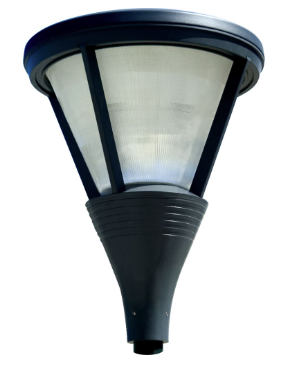 Dabmar Lighting GM580-L120-41K-B Cast Alum Post Top Fixture 120V-277V E39 LED 120W 4100K in Black Finish