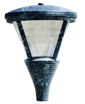 Dabmar Lighting GM580-L54-50K-VG Cast Alum Post Top Fixture 120V-277V E39 LED 54W 5000K in Verde Green Finish