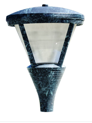Dabmar Lighting GM580-L63-50K-VG Cast Alum Post Top Fixture 120V-277V E39 LED 63W 5000K in Verde Green Finish