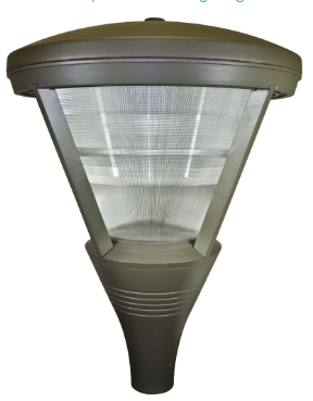 Dabmar Lighting GM580-L80-30K-BZ Cast Alum Post Top Fixture 120V-277V E39 LED 80W 3000K in Bronze Finish