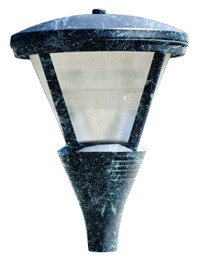 Dabmar Lighting GM580-L80-30K-VG Cast Alum Post Top Fixture 120V-277V E39 LED 80W 3000K in Verde Green Finish
