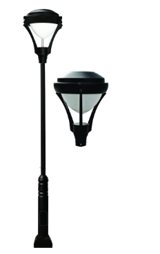 Dabmar Lighting GM5902-B Cast Aluminum 1 Light Large Post High Pressure Sodium Fixture No Lamp, Voltage 120V, Black Finish