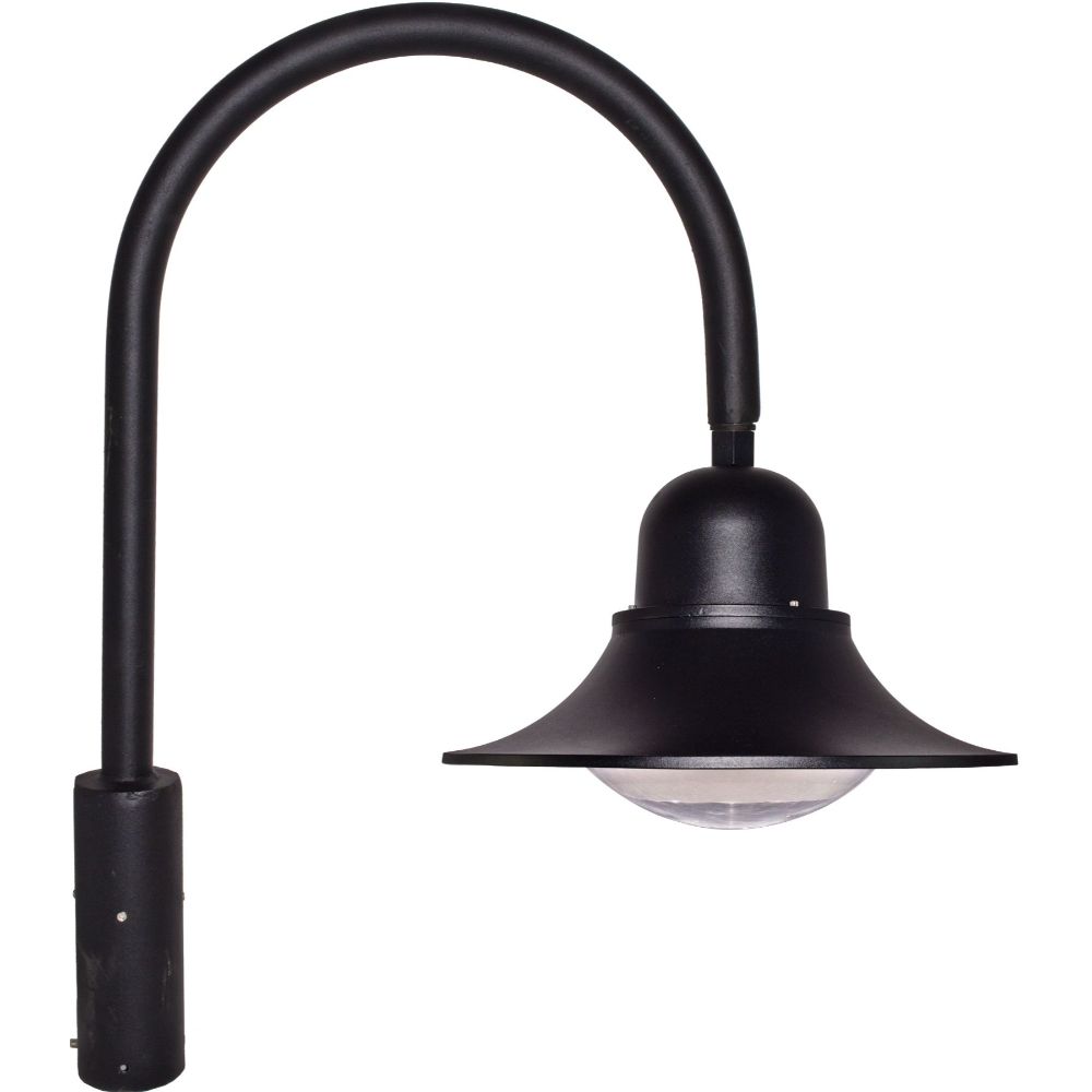Dabmar Lighting GM601-LB60-30K-B LED Cast Aluminum Post Top Fixture, 120V-277V, LB, Color Temperature 3000K, Black Finish
