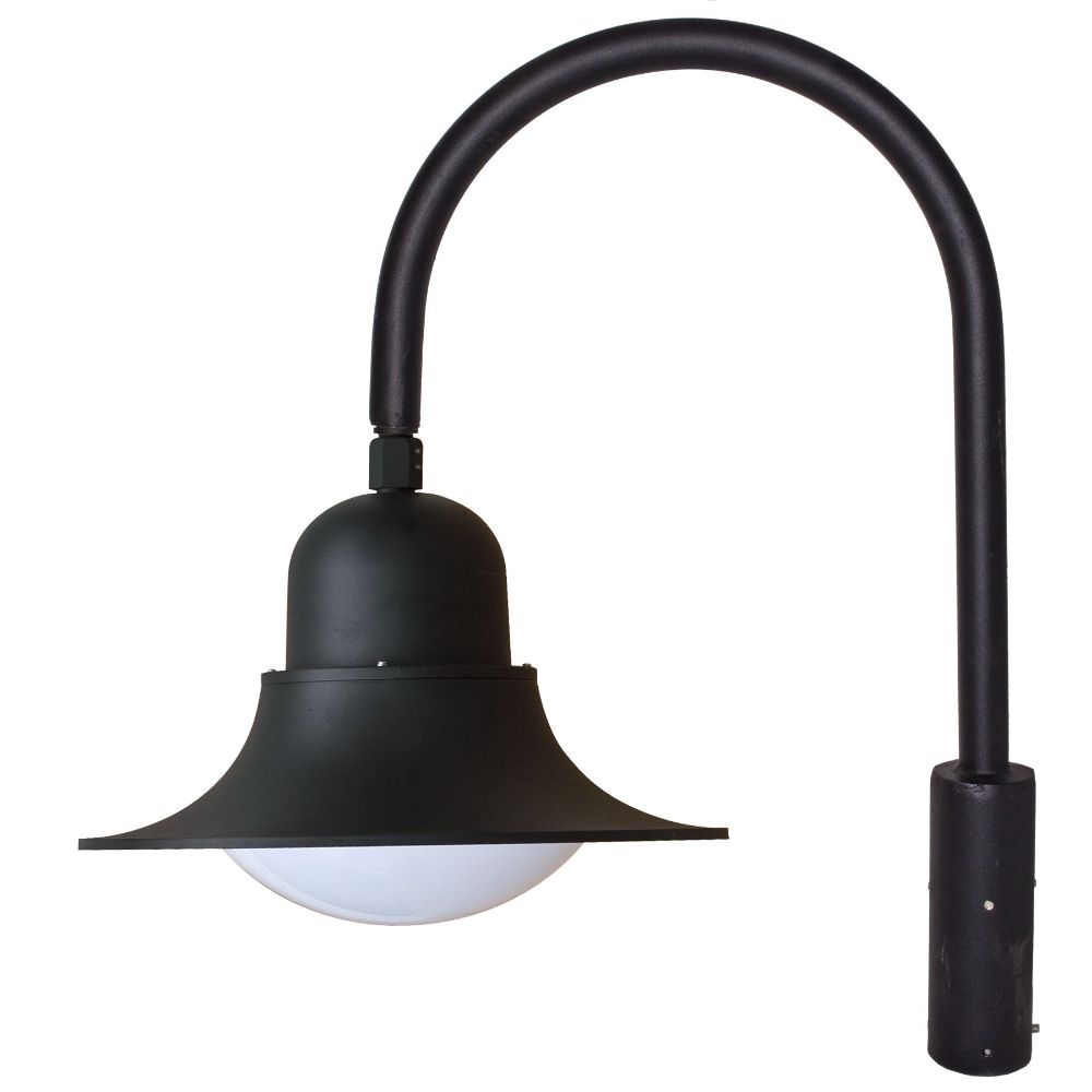 Dabmar Lighting GM611-L20-30K-B LED Cast Aluminum G24 Post Top Fixture, 120-277V, Color Temperature 3000K, Black Finish