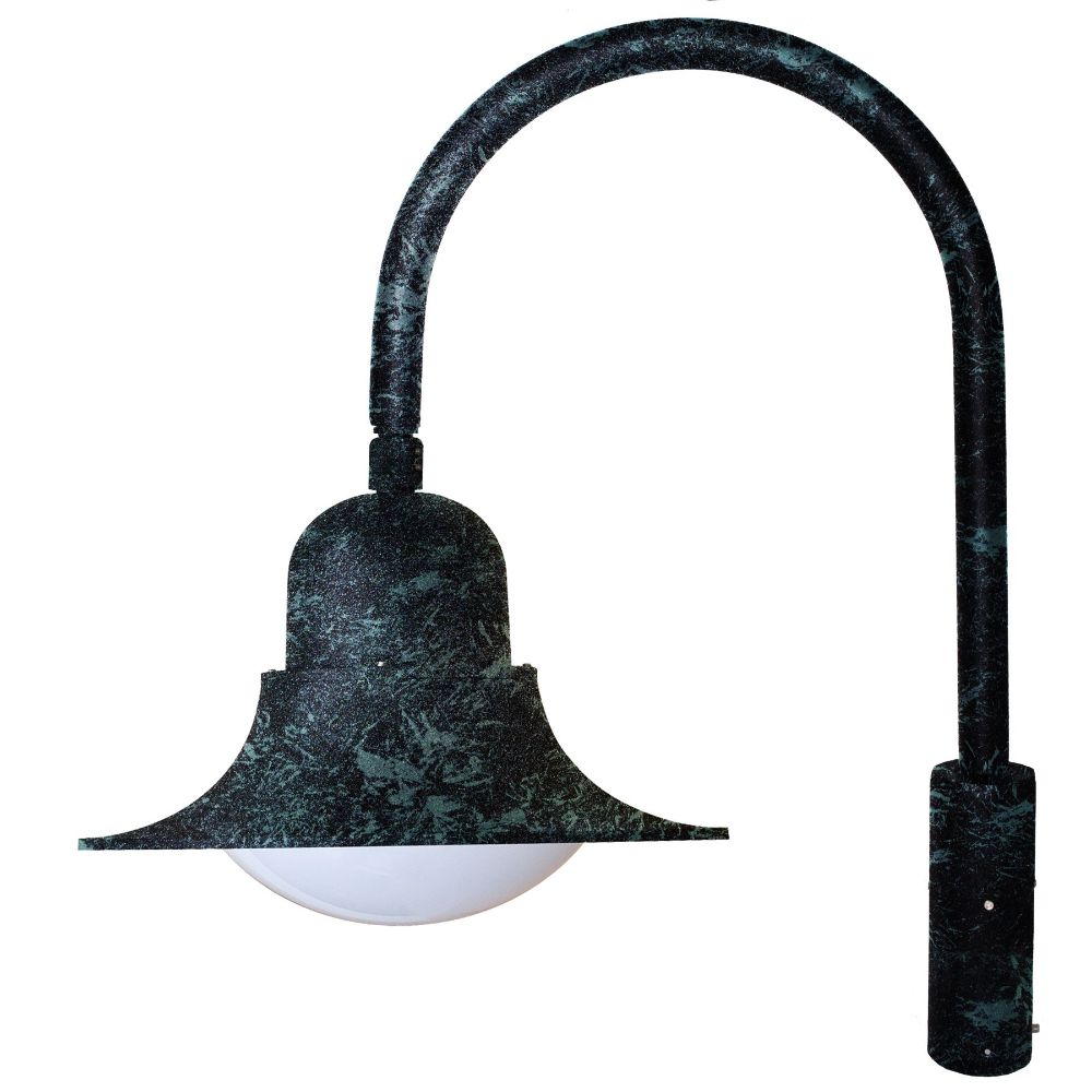Dabmar Lighting GM611-L30-65K-VG LED Cast Aluminum E26 Post Top Fixture, 85V-265V, Color Temperature 6500K, Verde Green Finish