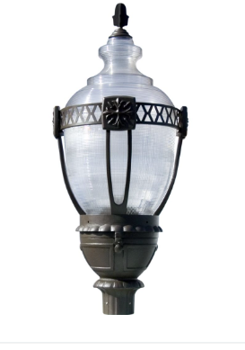 Dabmar Lighting GM660-L80-40K-B Cast Alum Post Top Fixture 120V-277V E39 LED 80W 4000K in Black Finish
